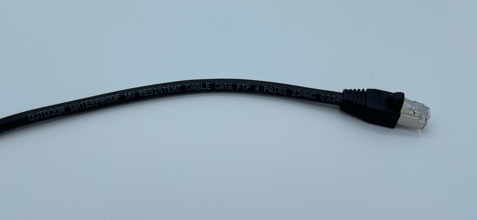 225' SHIELDED Cat6 OUTDOOR Patch Cable RJ45-RJ45 CONNECTORS INSTALLED WATERPROOF