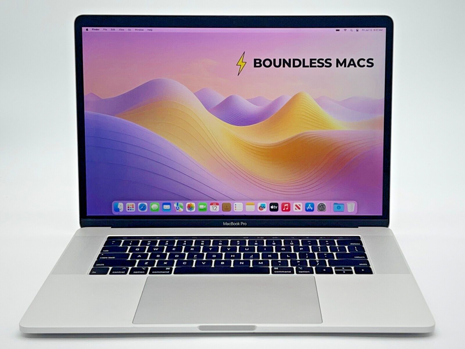 MacBook Pro 15 2018 Silver 2.6 i7 32GB 512GB 560X Sonoma + Very Good + Warranty