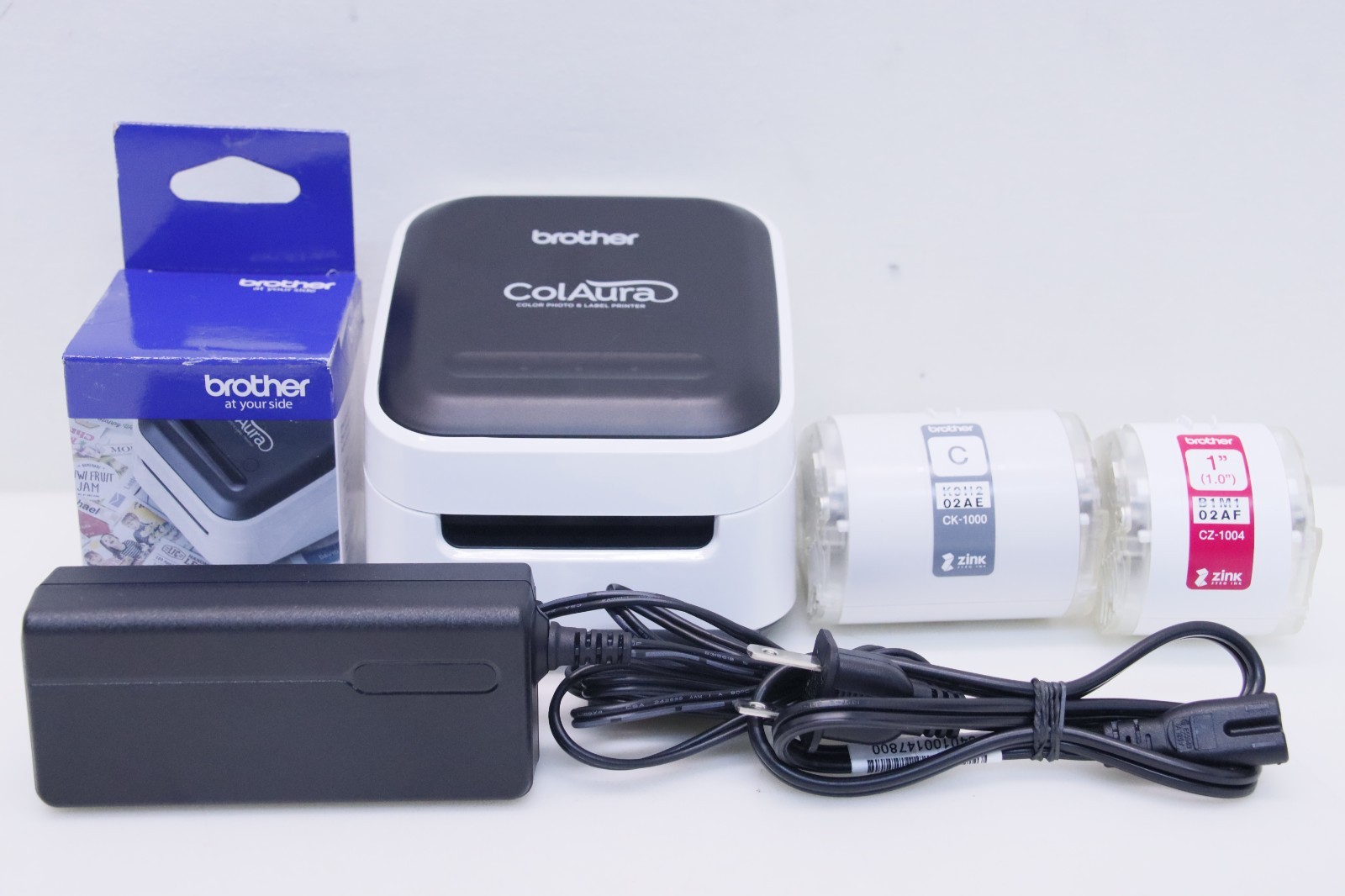 Brother VC-500W Compact Wireless Color Label/Sticker Printer w/ Power Adapter