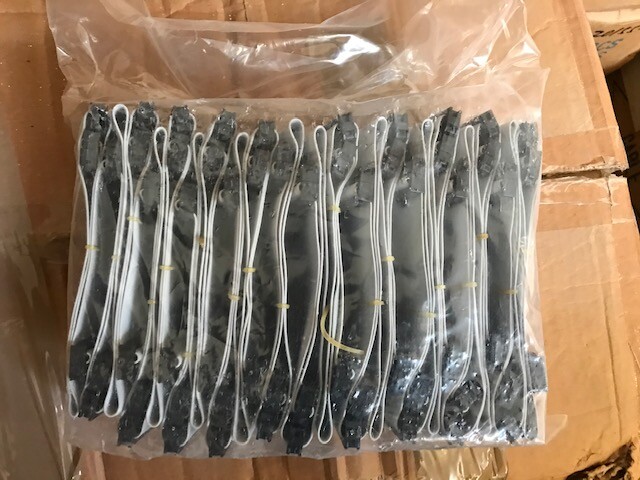 LOT OF 20: 14 INCH 40 PIN 3 CONNECTOR IDE CABLE FOR IDE CD ROM, DVD, DRIVE RM1WL