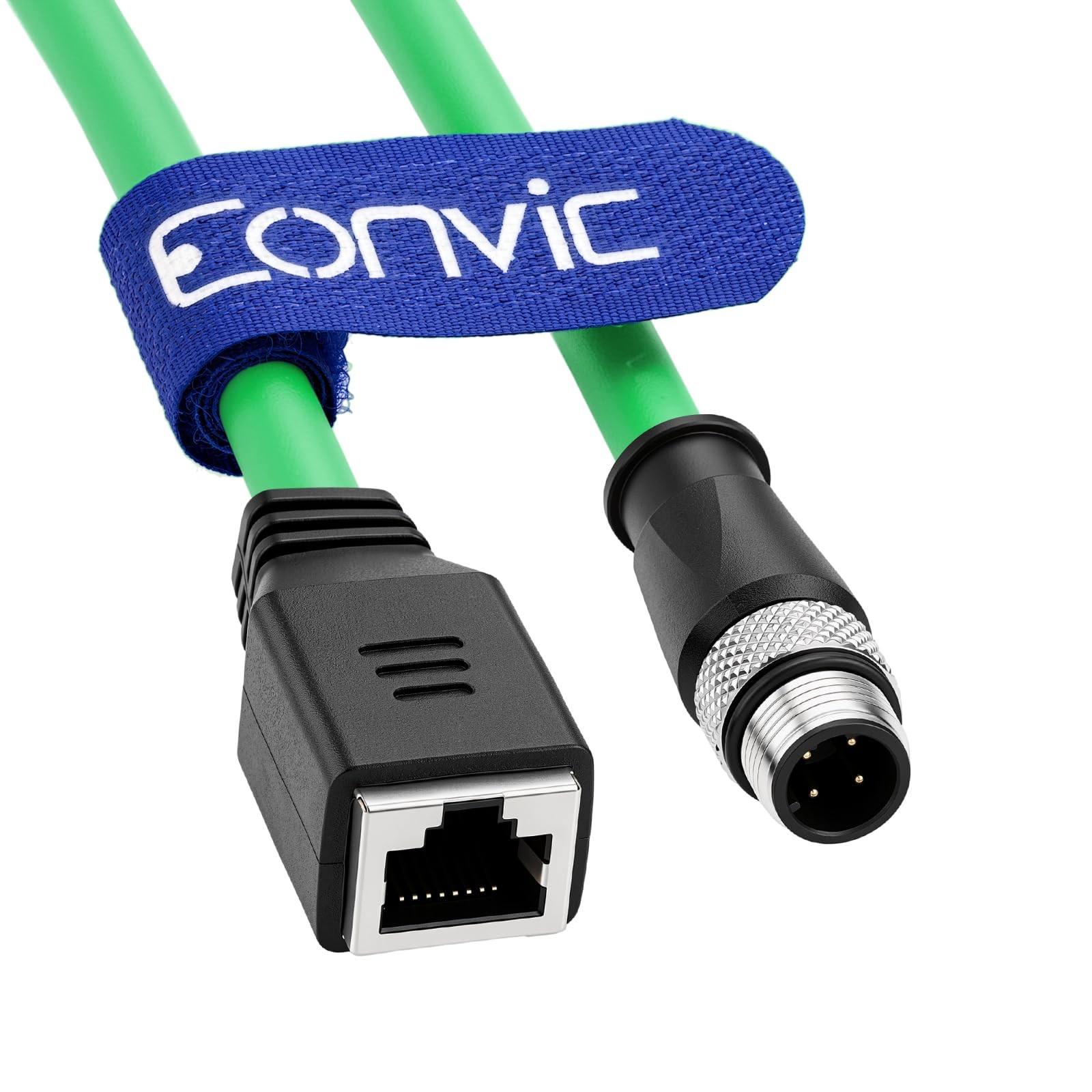 Industrial Ethernet M12 4 Pin Male DCode RJ45 Female High Flex Cat6 Shielded