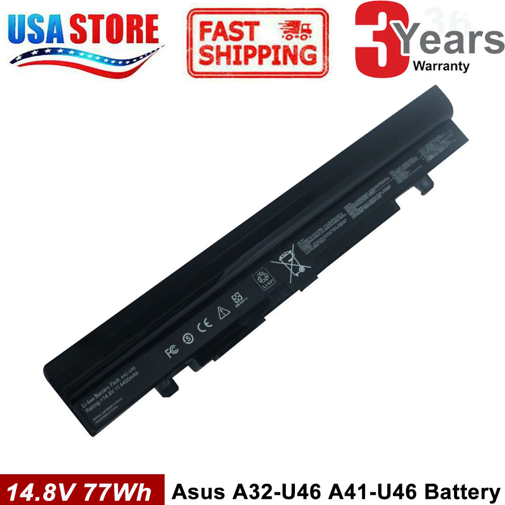 New 8 Cell Battery for ASUS A32-U46 A41-U46 A42-U46 U46 U46E U46J U46JC U56 U56