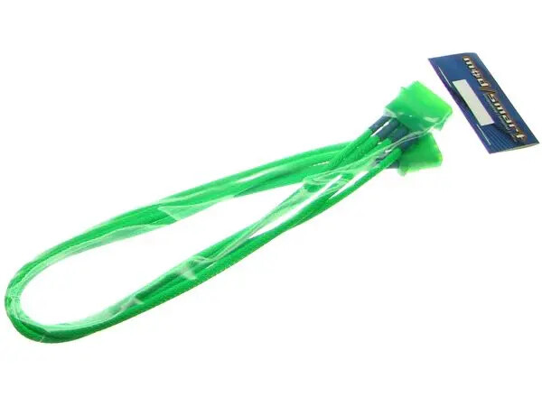 Mod Smart Kobra Cable 4pin Molex EZ Pinch Molex Extension 24 Inch UV Green