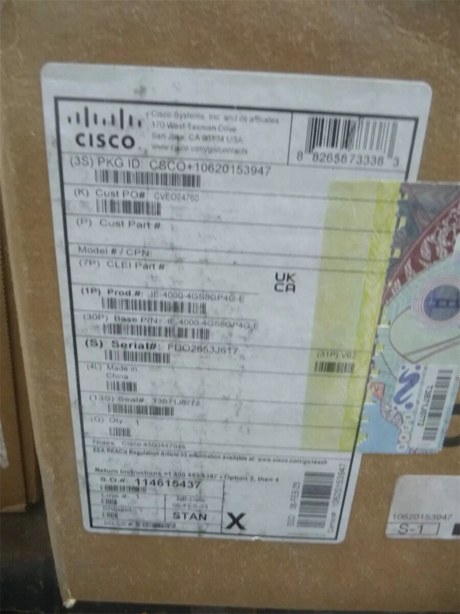 1PC NEW CISCO IE-4000-4GS8GP4G-E V02 Industrial Ethernet Switch