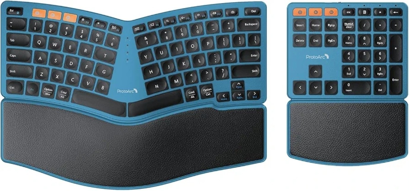 ProtoArc Wireless Ergonomic Keyboard, EK04 2.4GHz Wireless Ergo Keyboard NEW