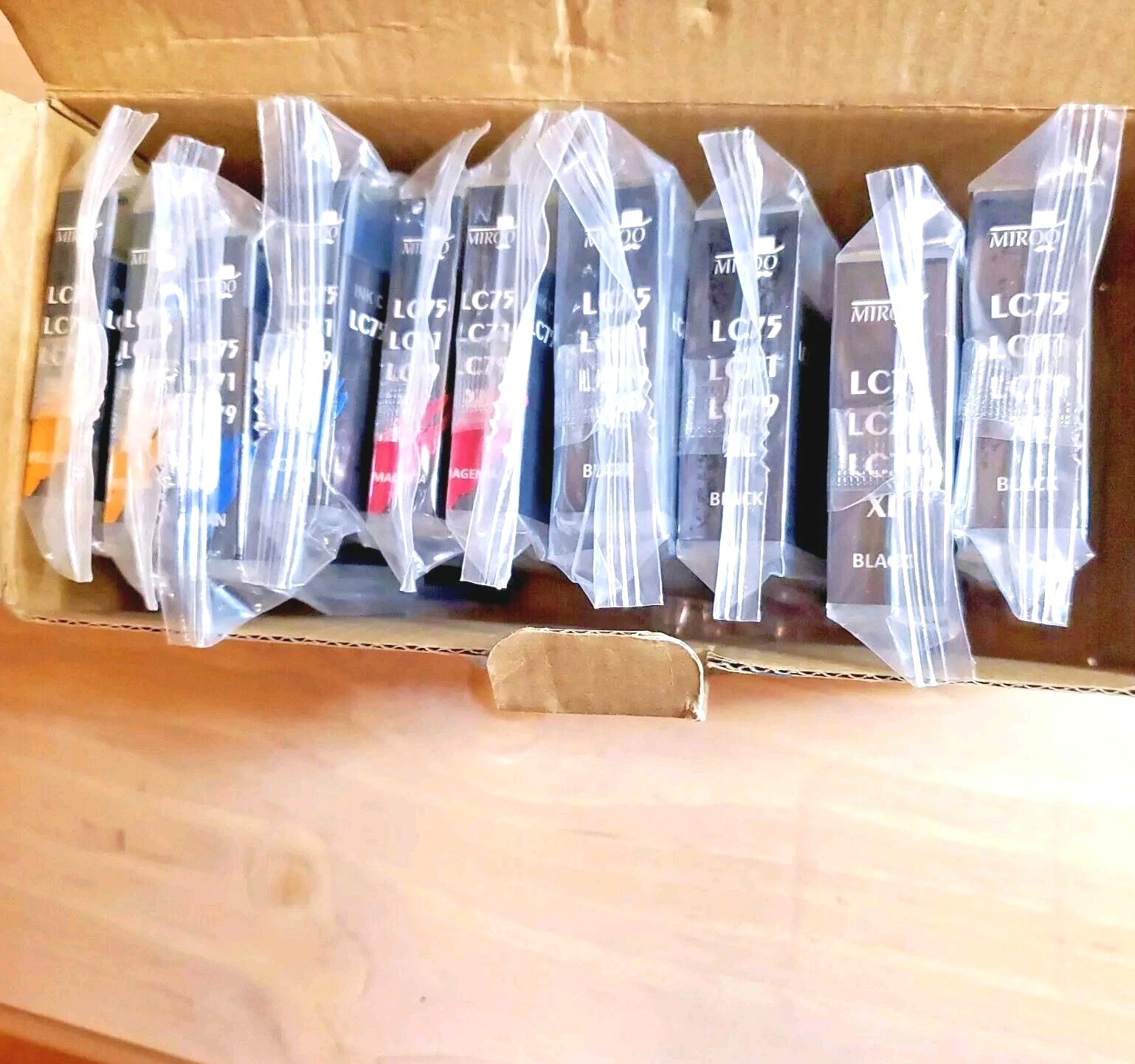 VACUUM SEALED 10 Pack Miroo Ink Brother LC75 71 79 XL Cyan Magenta Yellow Black