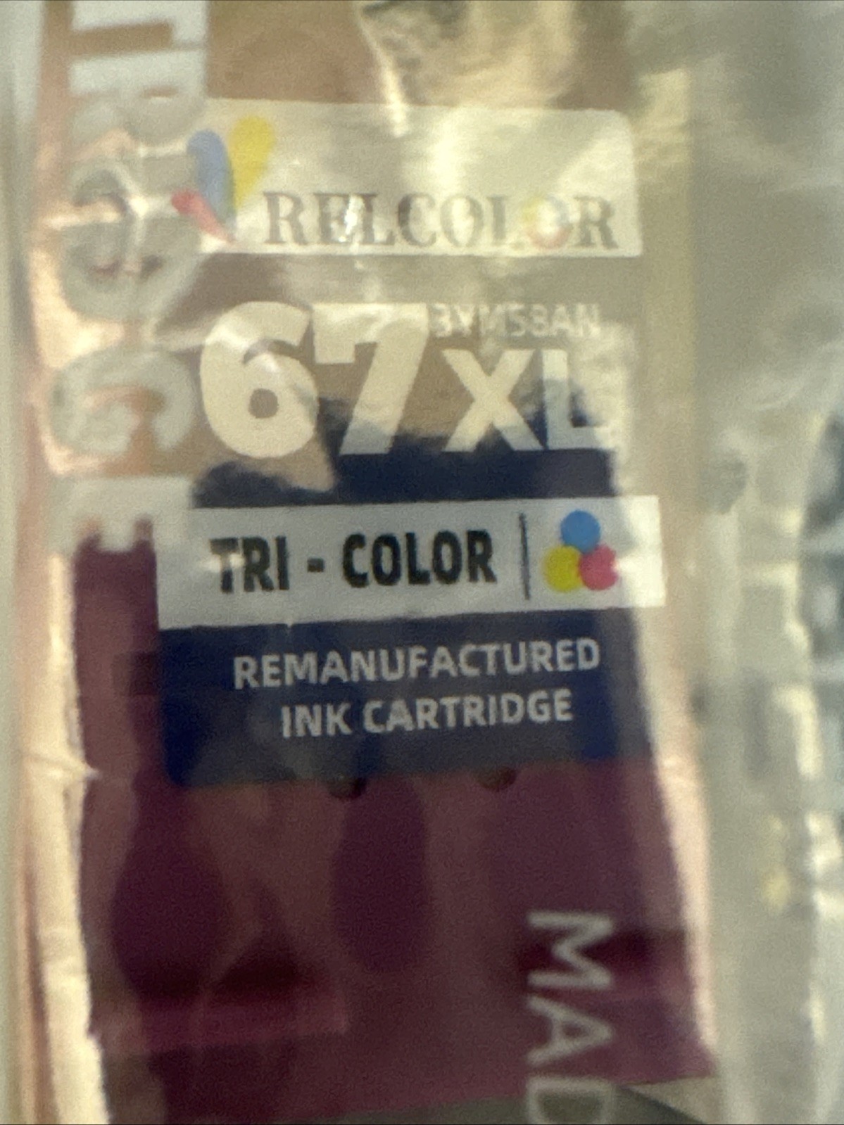 Relcolor 67XL (3YM58AN) Color/Black (3YM57AN)  High Yield Ink Cartridges