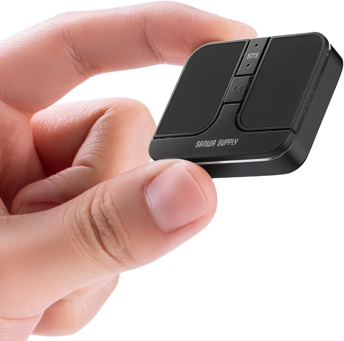Ultra-Small, Ultra-Thin, Quiet, Rechargeable Bluetooth Mouse, Gunmetal, 400-MAWB