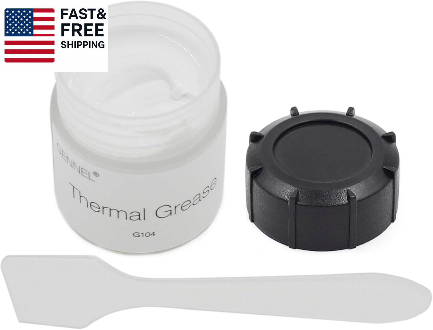 G104 20Grams White Thermal Conductive Compound Grease, Heatsink Paste, The
