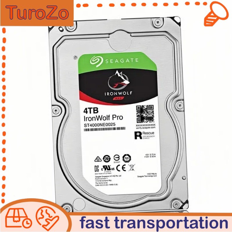 NewSeagate IronWolf Pro ST4000NE0025 NAS 4TB 7200RPM 3.5" Internal Hard Drive