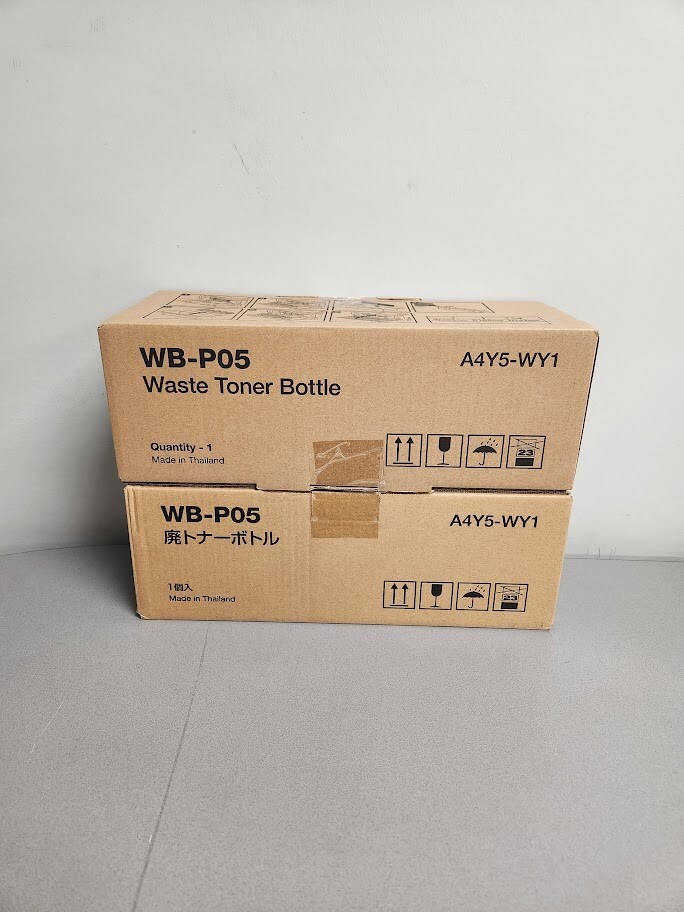Konica Minolta WB-P05 Waste Toner Bottle A4Y5WY1 bizhub C3350, C3351 Lot of 2