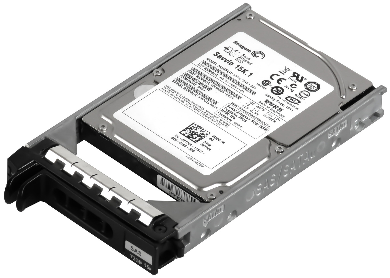HARD DRIVE DELL 0XT764 ST973451SS 73GB 15K 16MB SAS 2.5'' 