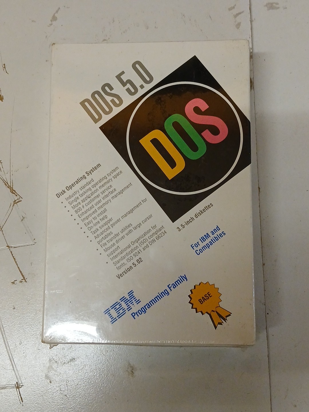 New Sealed Vintage IBM DOS 5.0 Inch 3.5” Disks