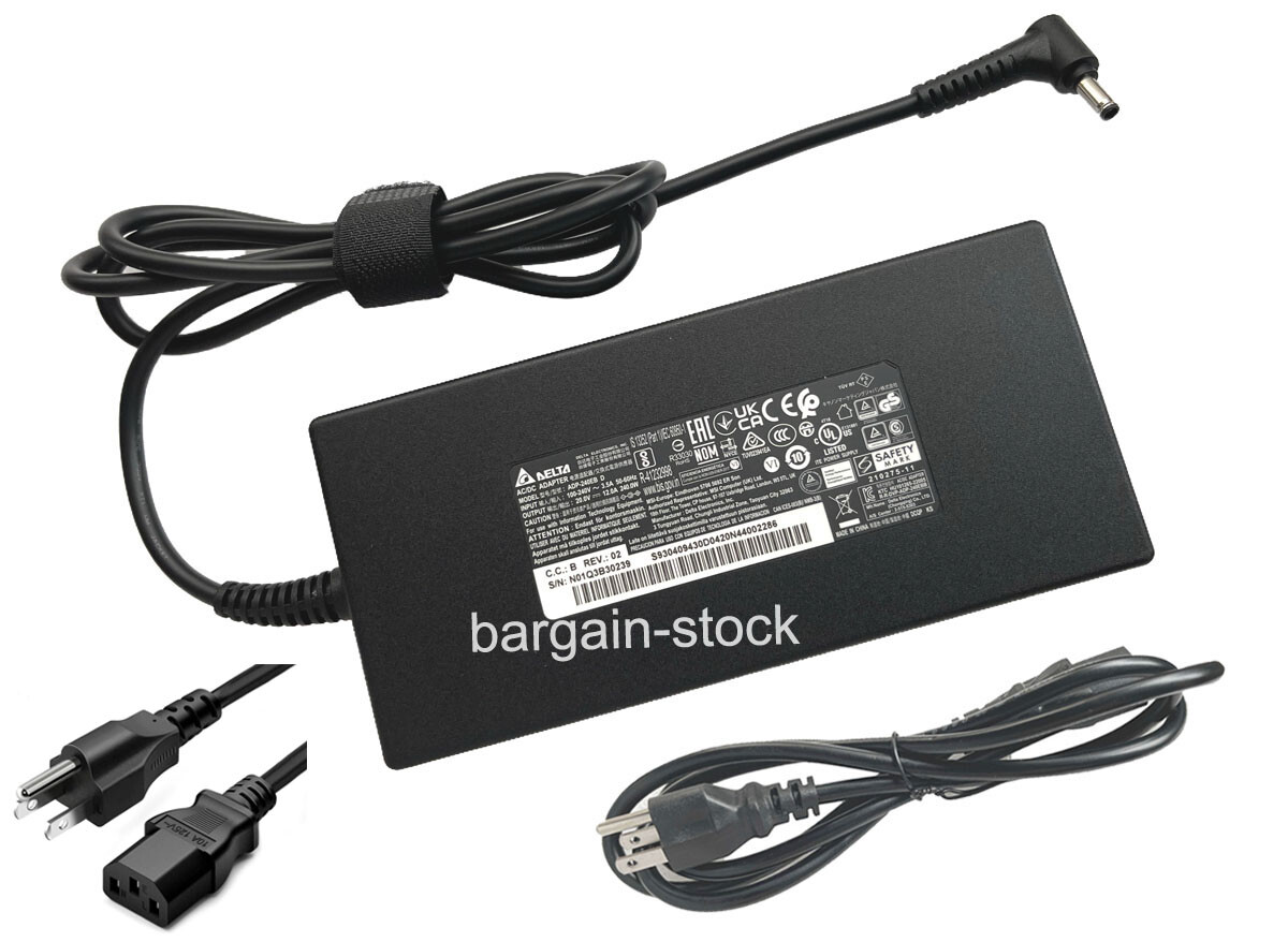 Delta 20V 12A 240W AC Adapter Charger For Gigabyte AORUS 17 YE5-A4US544SP 4.5mm
