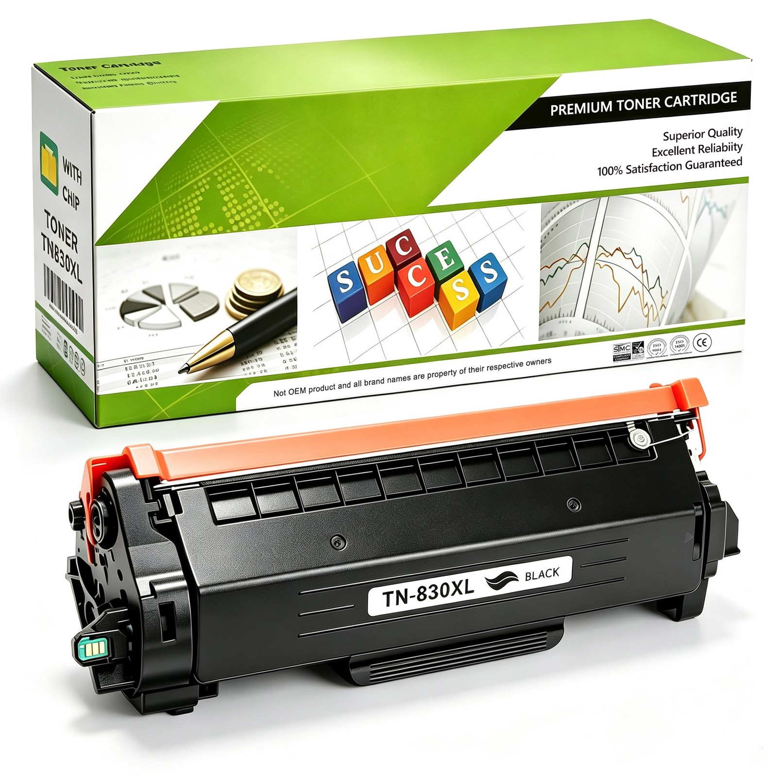 TN830XL Toner Replacement for Brother TN830 XL Work for HL-L2460DW DCP-L2640DW