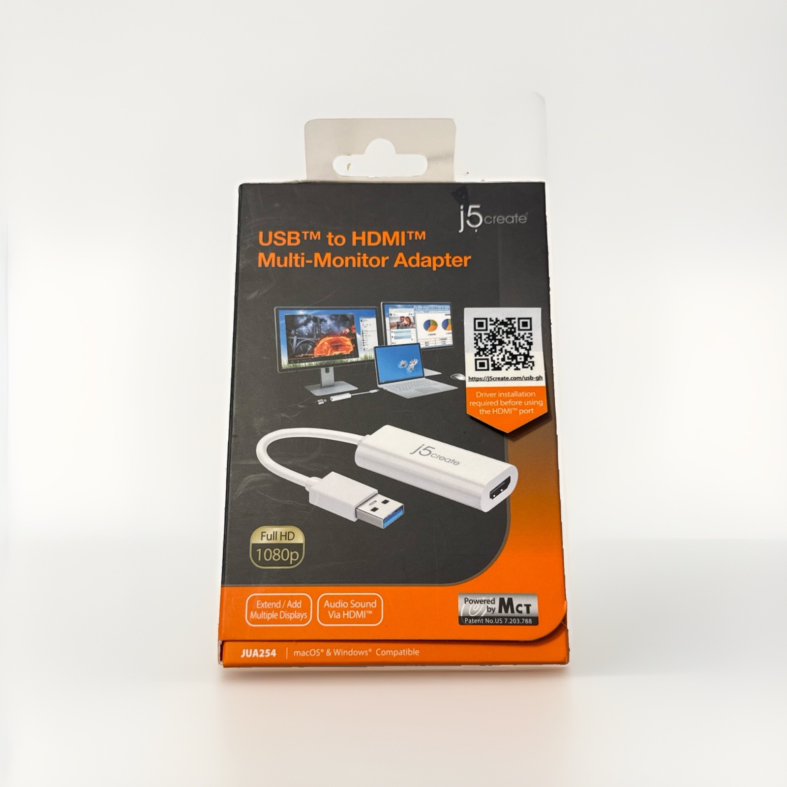 j5create USB 3.0 to HDMI Multi-Monitor Adapter Full HD 1080p JUA254 PC Mac