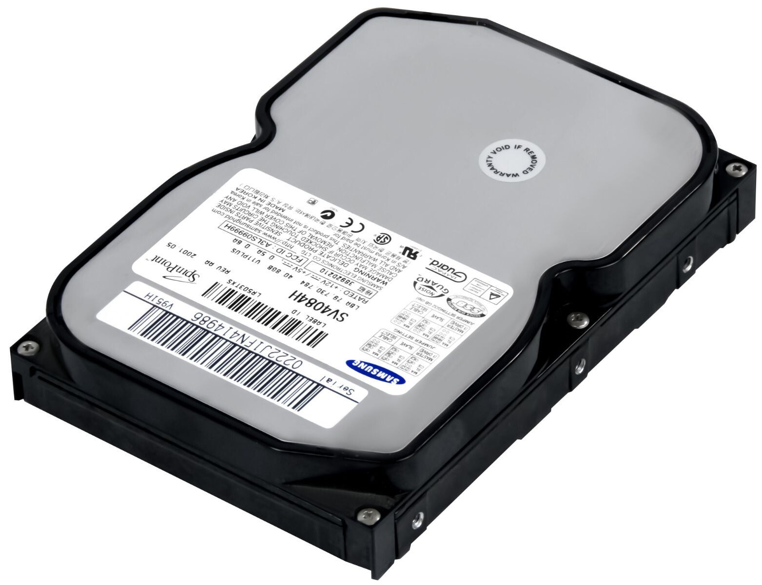 HARD DRIVE SAMSUNG SPINPOINT V20400 SV4084H 40.8GB 5400RPM ATA 3.5''