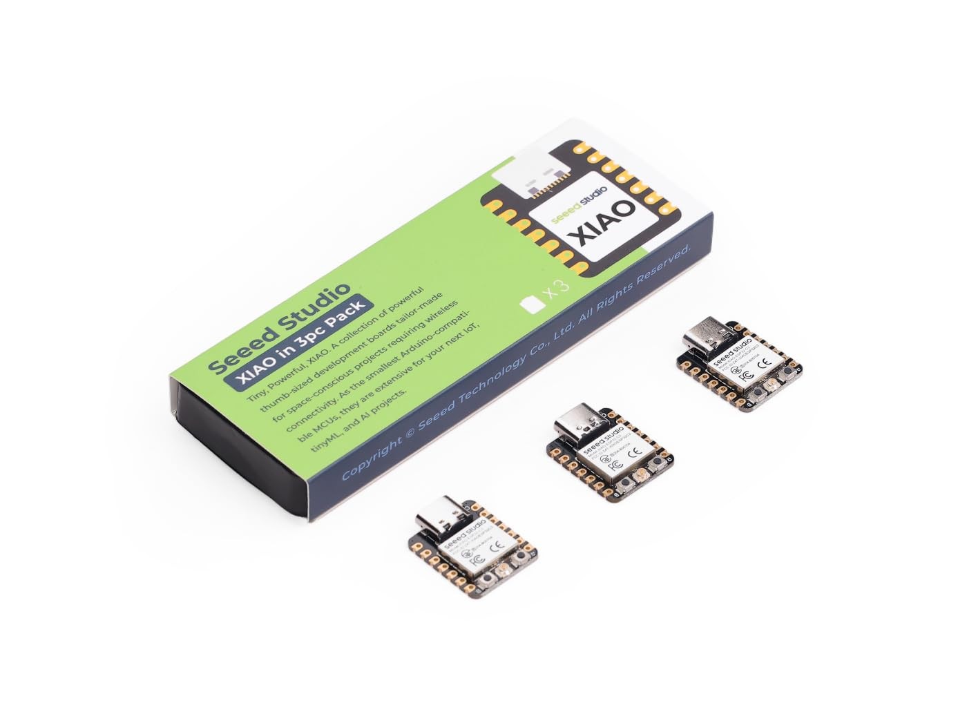 3 PCS XIAO ESP32C3 RISCV Tiny MCU Board WiFi Bluetooth5.0 Battery Support
