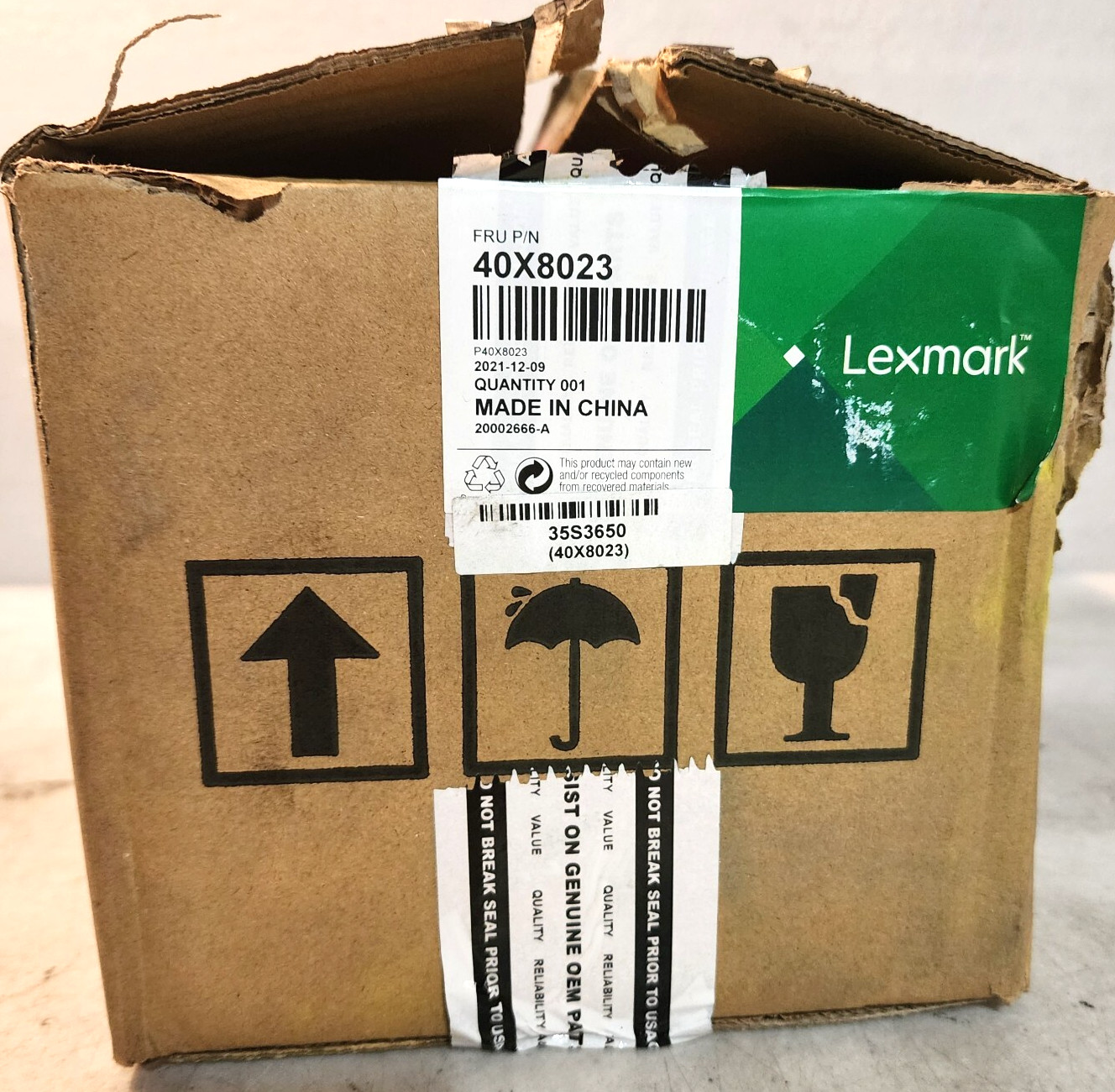 Lexmark 40X8023 Fuser MS/MX310 Genuine New Open Box