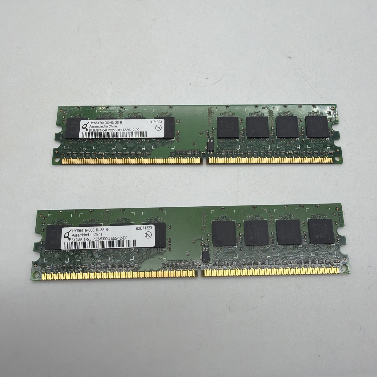 HYS64T64000HU-3S-B 512MB 1RX8 PC2-5300U-555-12-D0 377725-888 Memory Module RAM
