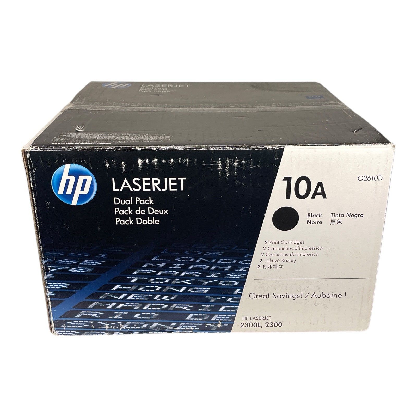 Genuine HP Q2610D 10A (2 x Q2610A) Twin Pack Toner Cartridge Black Laserjet 2300