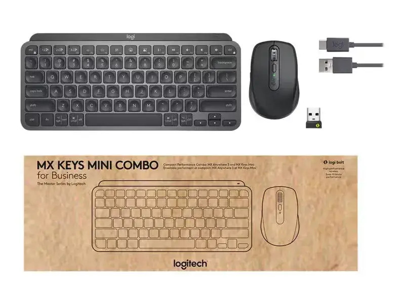 Logitech MX Keys Mini Combo For Business Wireless Keyboard & Mouse - Spanish