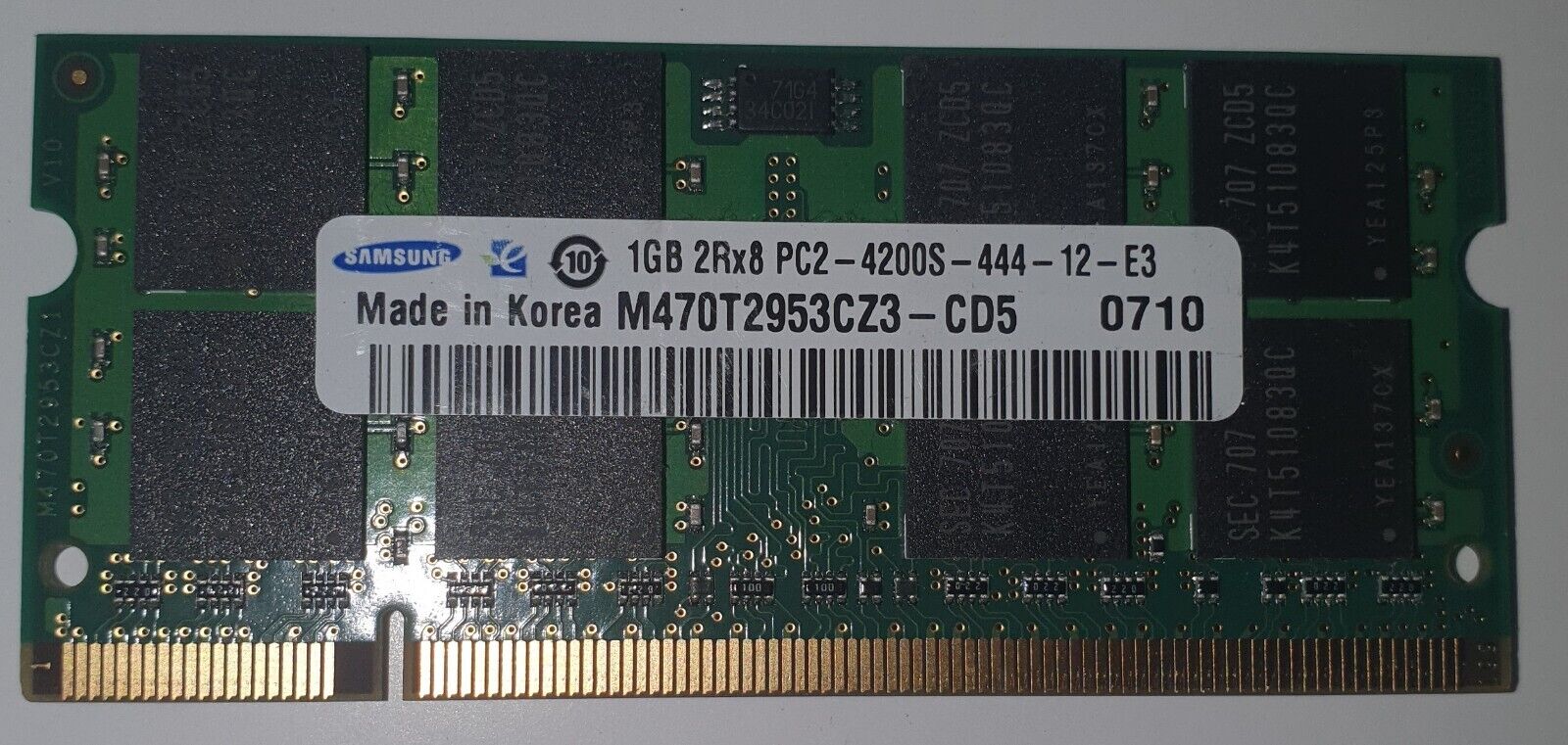Samsung M470T2953CZ3 1GB 2Rx8 PC2-4200S-444-12-E3 Memory Laptop Qty 16