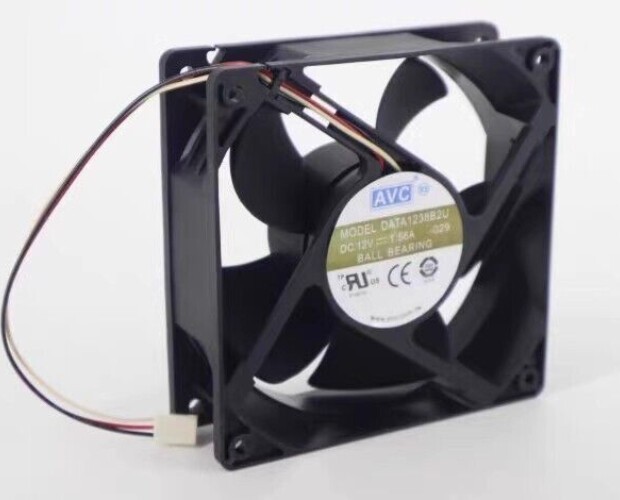 1pcs AVC DATA1238B2U DC12V 1.56A 12038 12cm 3pin Cooling Fan