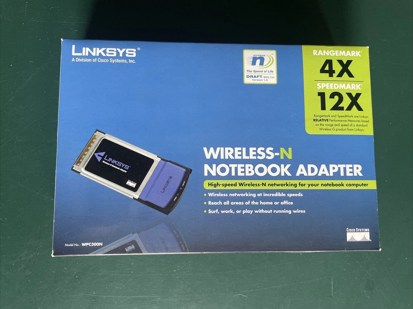 New Cisco Linksys WPC300N Wireless N PCMCIA Network Laptop Notebook Adapter