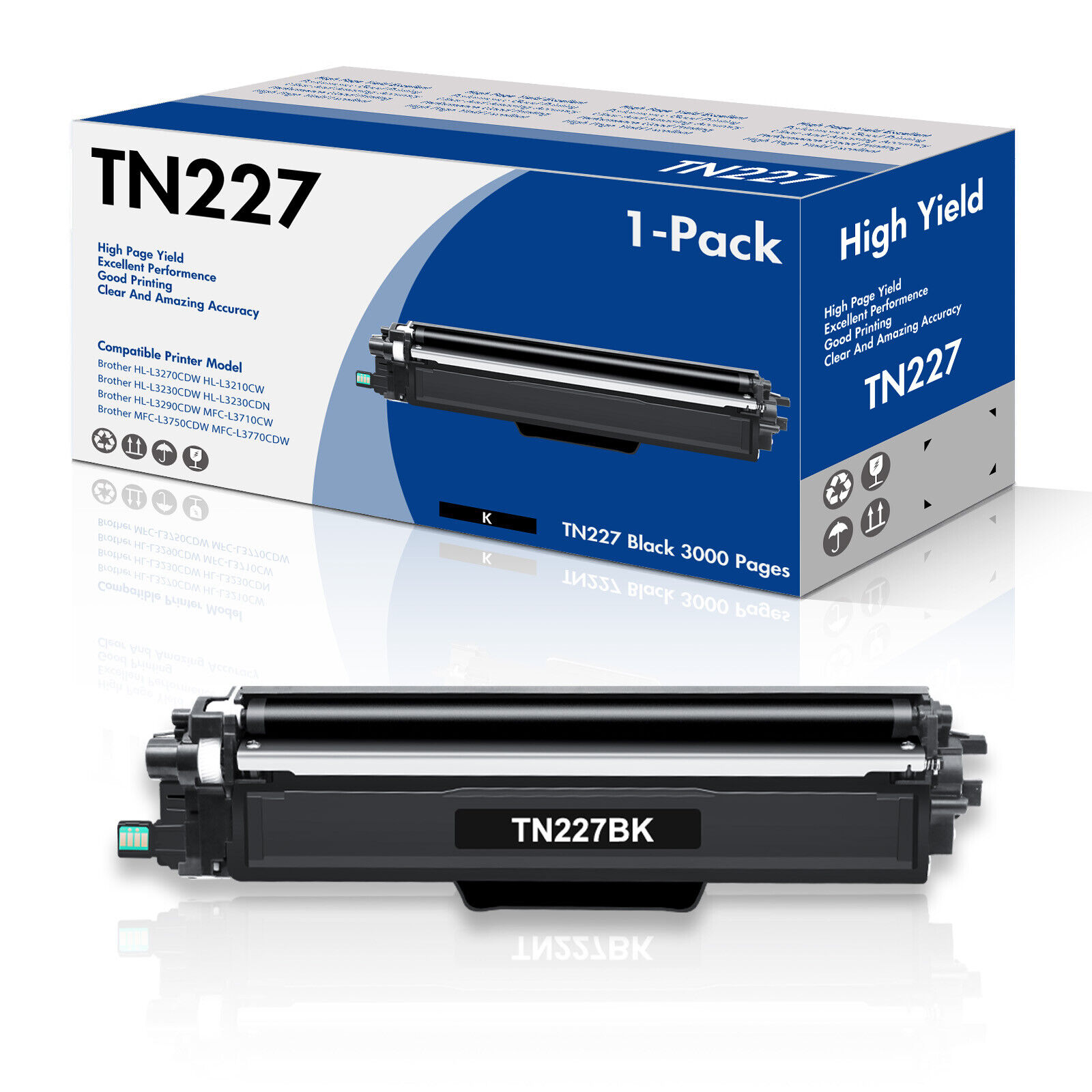 Toner Compatible with Brother TN227 TN223 HL-L3270CDW MFC-L3710CW HLL3230CDW Lot