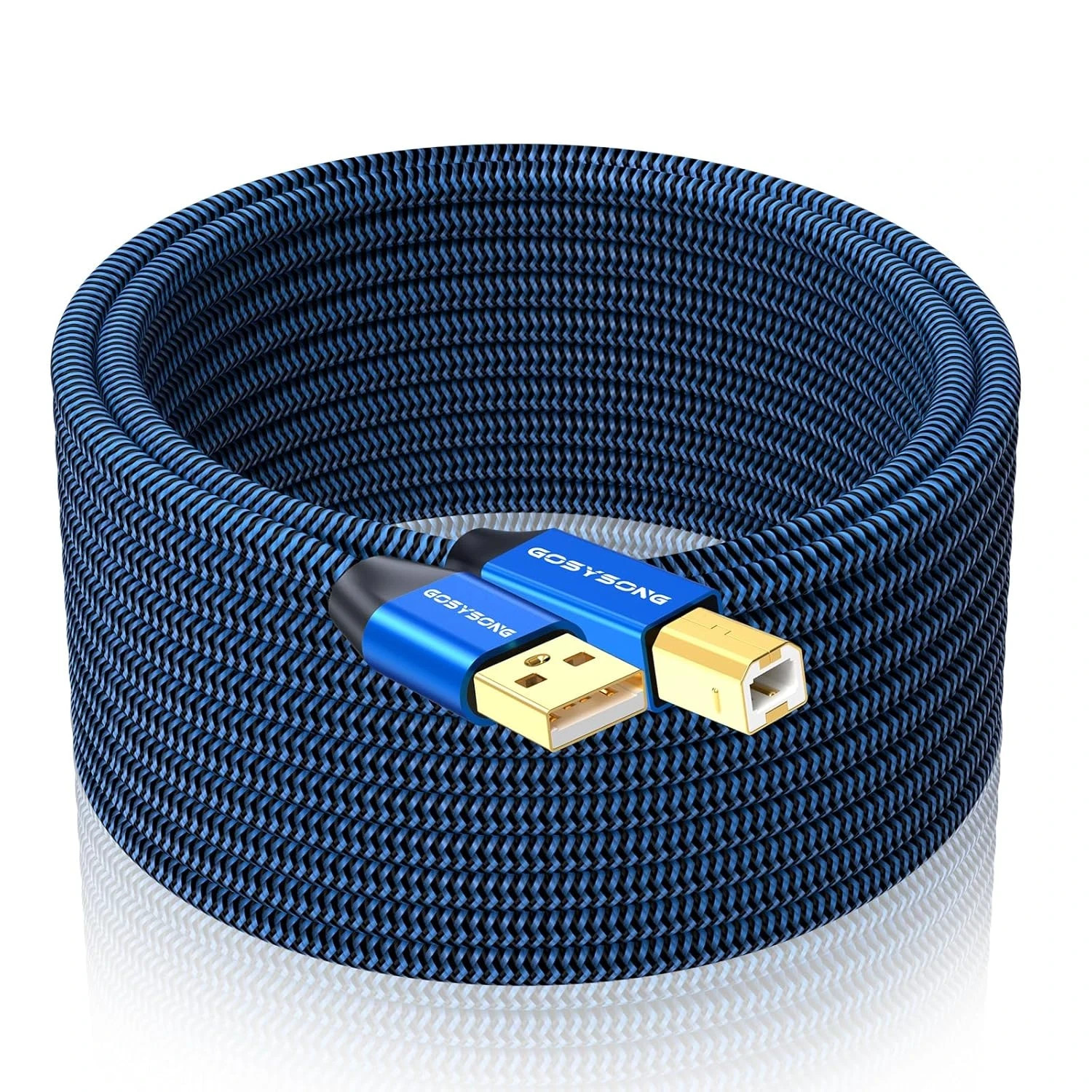 30Ft USB 2.0 Printer Cable - High Speed Type a to Type B, Compatible with HP, Ca