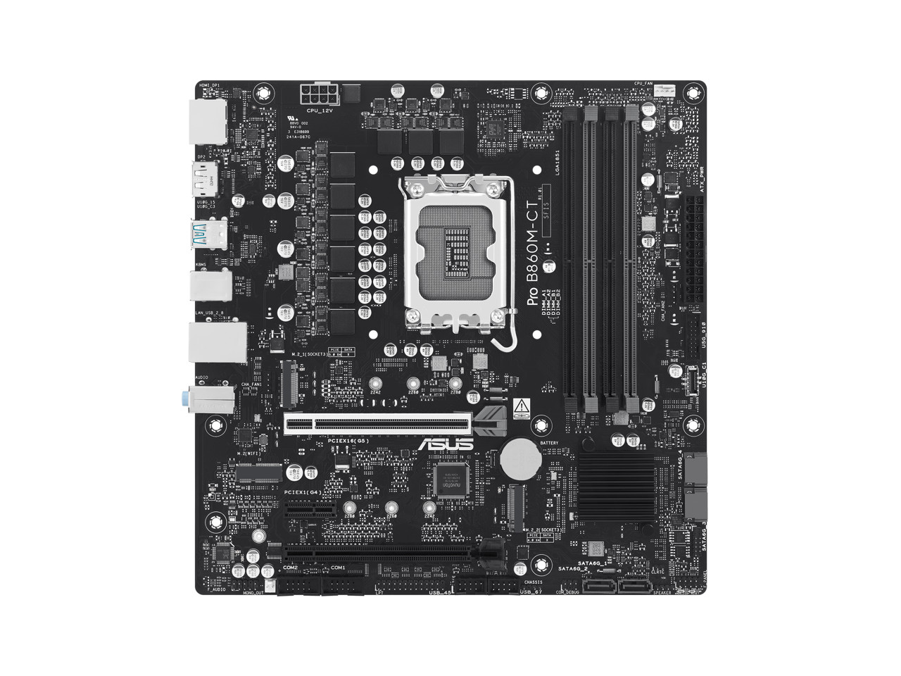 ASUS PRO B860M-CT-CSM Intel B860 (LGA 1851) mATX Motherboard, PCIe 5.0, DDR5, 2x