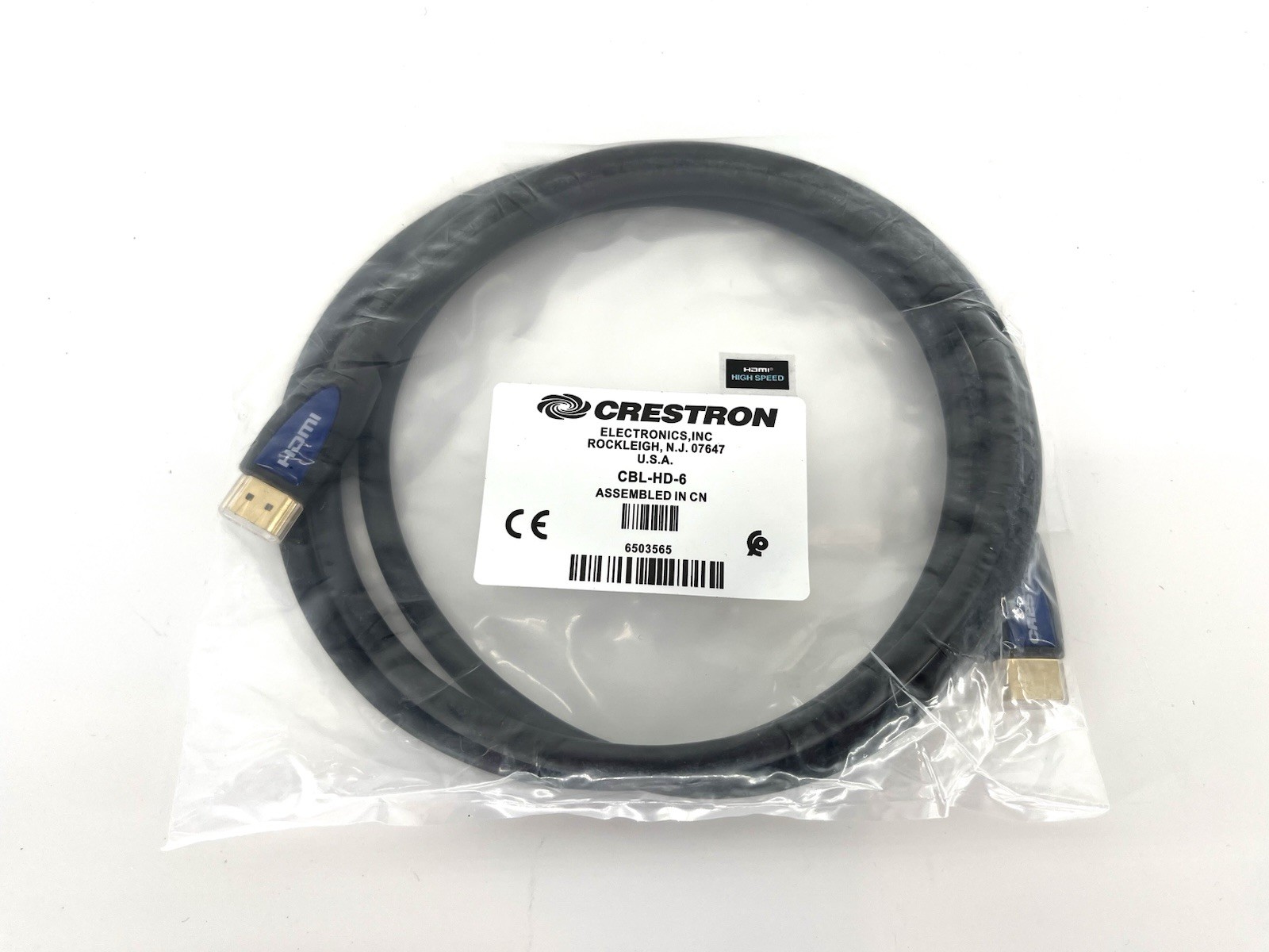 CRESTRON  CBL-HD-6 HDMI® INTERFACE CABLE, 6 ft. 6503565