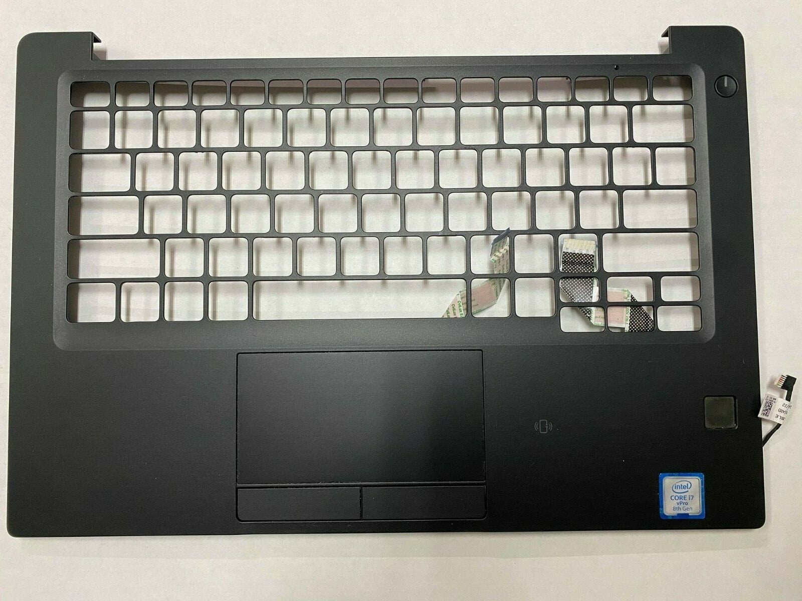 OEM Dell Latitude7290 / 7390 UPPER CASE Palmrest Touchpad FP Reader 036W37 07W4X