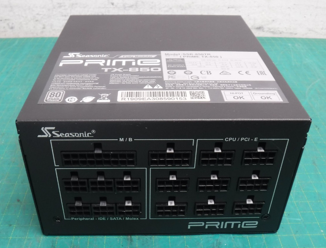 Seasonic PRIME TX-850 – 850W 80+ Titanium Fully Modular Power Supply