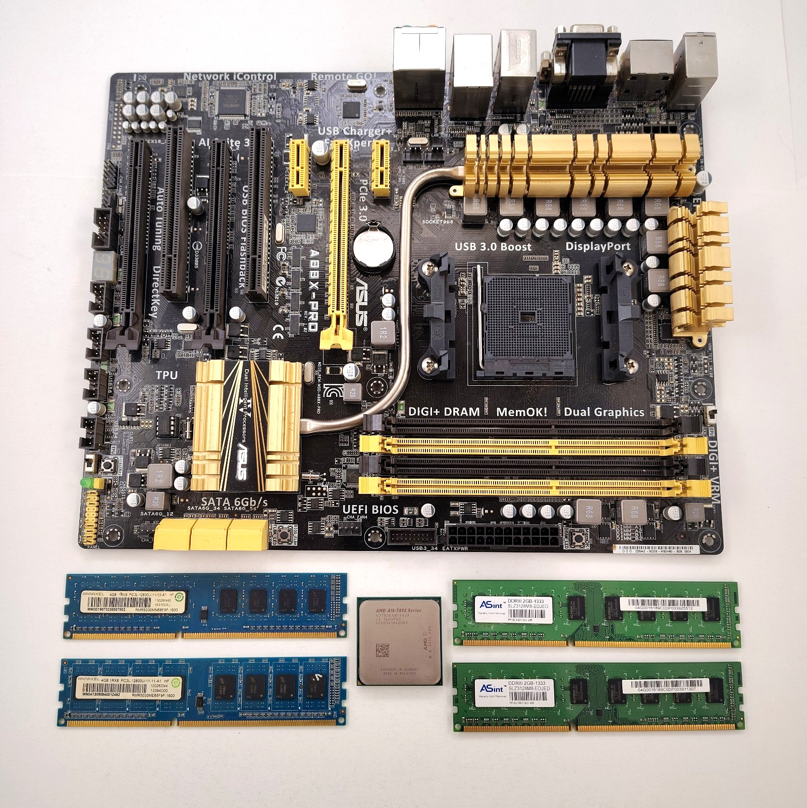 Asus A88X-PRO Motherboard AMD A10-7850k + Cooler 12GB DDR3 RAM Tested Posts