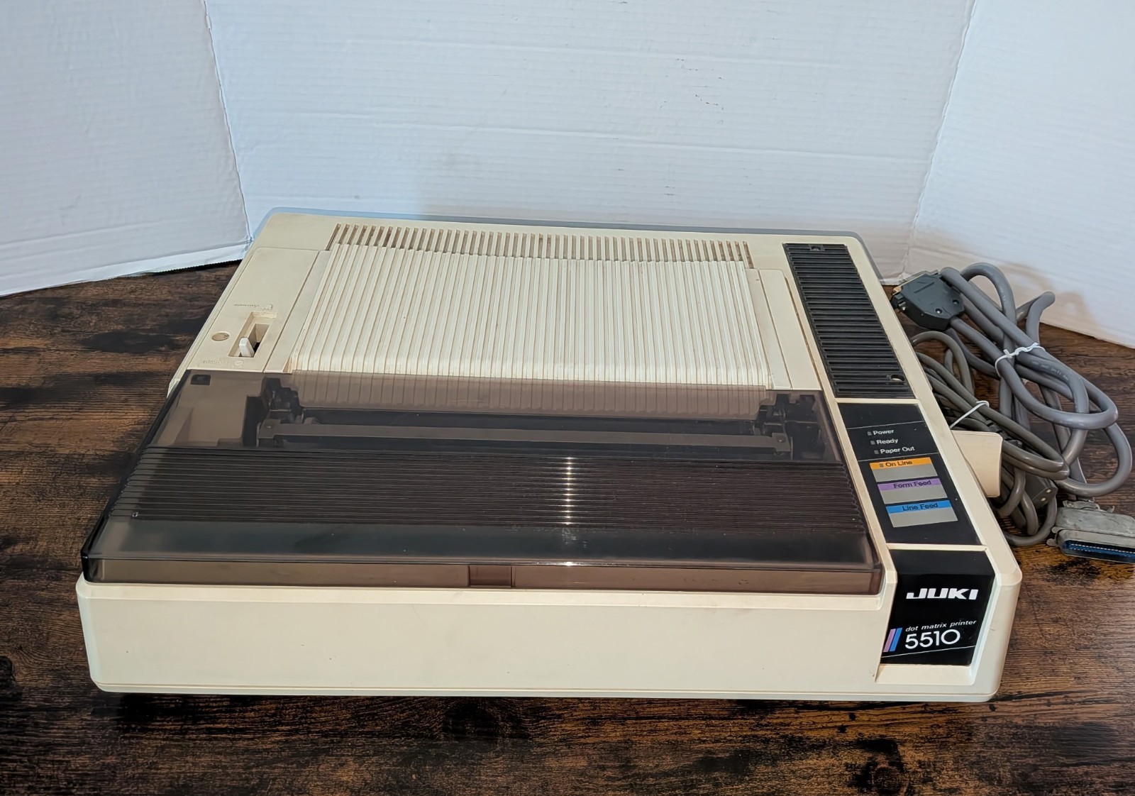 Rare Vintage Juki 5510 Dot Matrix Printer w/ Cable Power Cord Japan