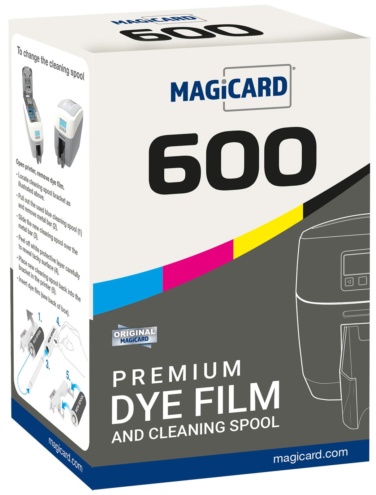 Genuine Magicard MB250YMCKOK  Color Ribbon for Model 600 printer