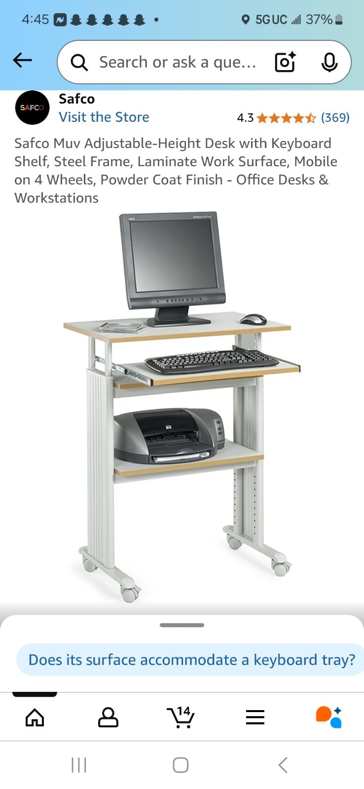 Computer Desk PC Laptop Gaming Table Study Workstation Home Office With Shelf