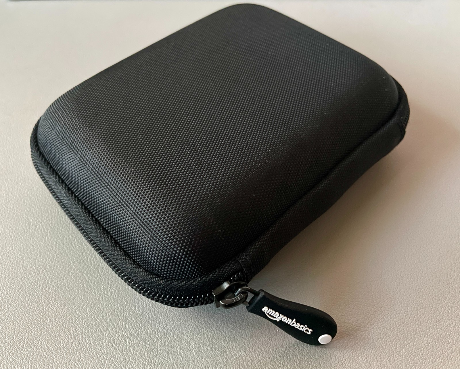 Amazon Basics External Hard Drive Portable Carrying Case, Black 5.8 x 4.2 x 1.2 