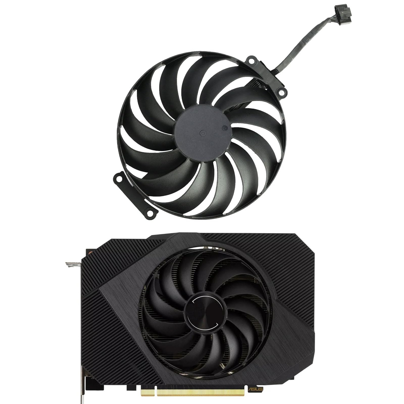 95MM 6-Pin ASUS Phoenix GPU Cooling Fan for RTX 3050/3060 - Quiet & Efficient