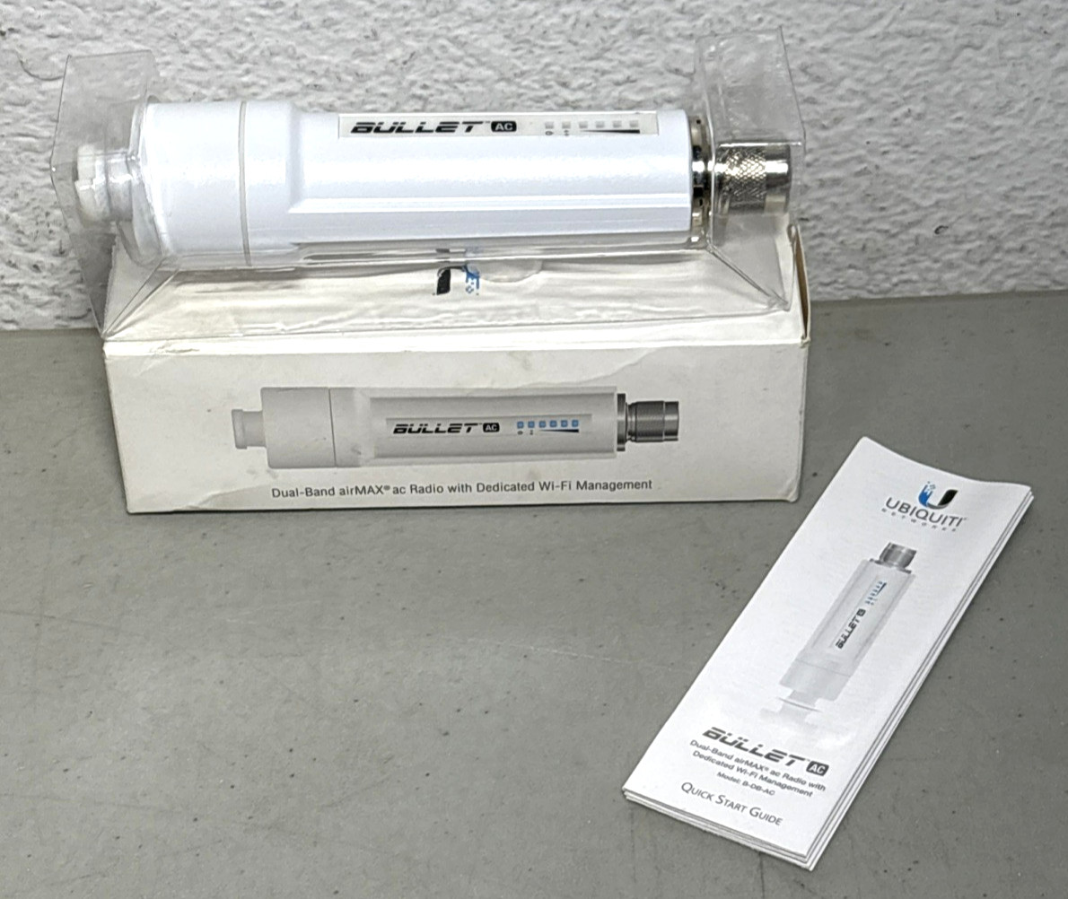 Ubiquiti B-DB-AC-US Bullet AC Dual-Band AirMAX Processor - NEW IN BOX