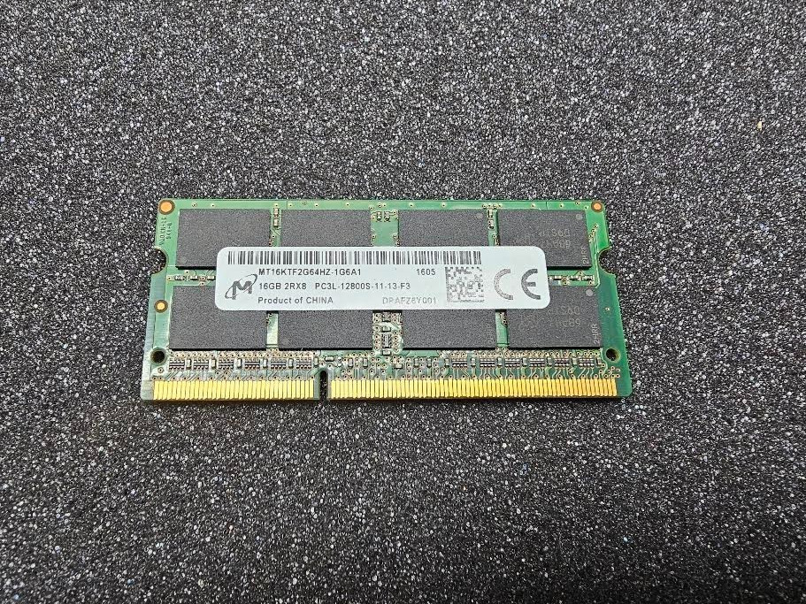 Micron 16GB (1 x 16GB) PC3-12800 (DDR3-1600) SO-DIMM Memory...