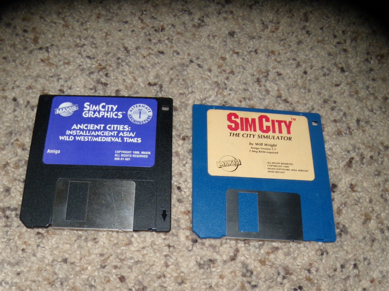2 Commodore Amiga: SimCity The City Simulator & SimCity Graphics Ancient Cities