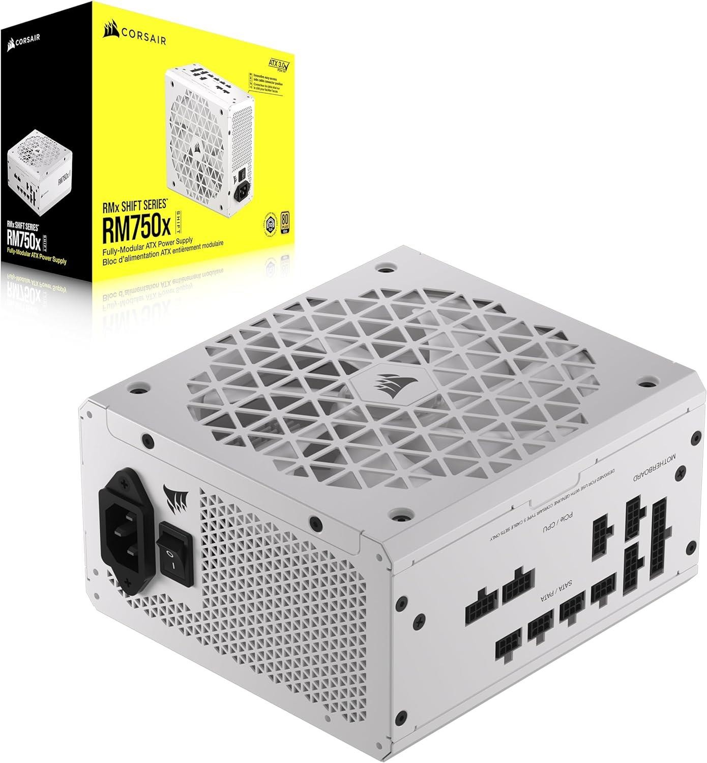 Corsair RM750x Shift White 750W 80+ Gold Modular ATX PSU Certified Refurbished
