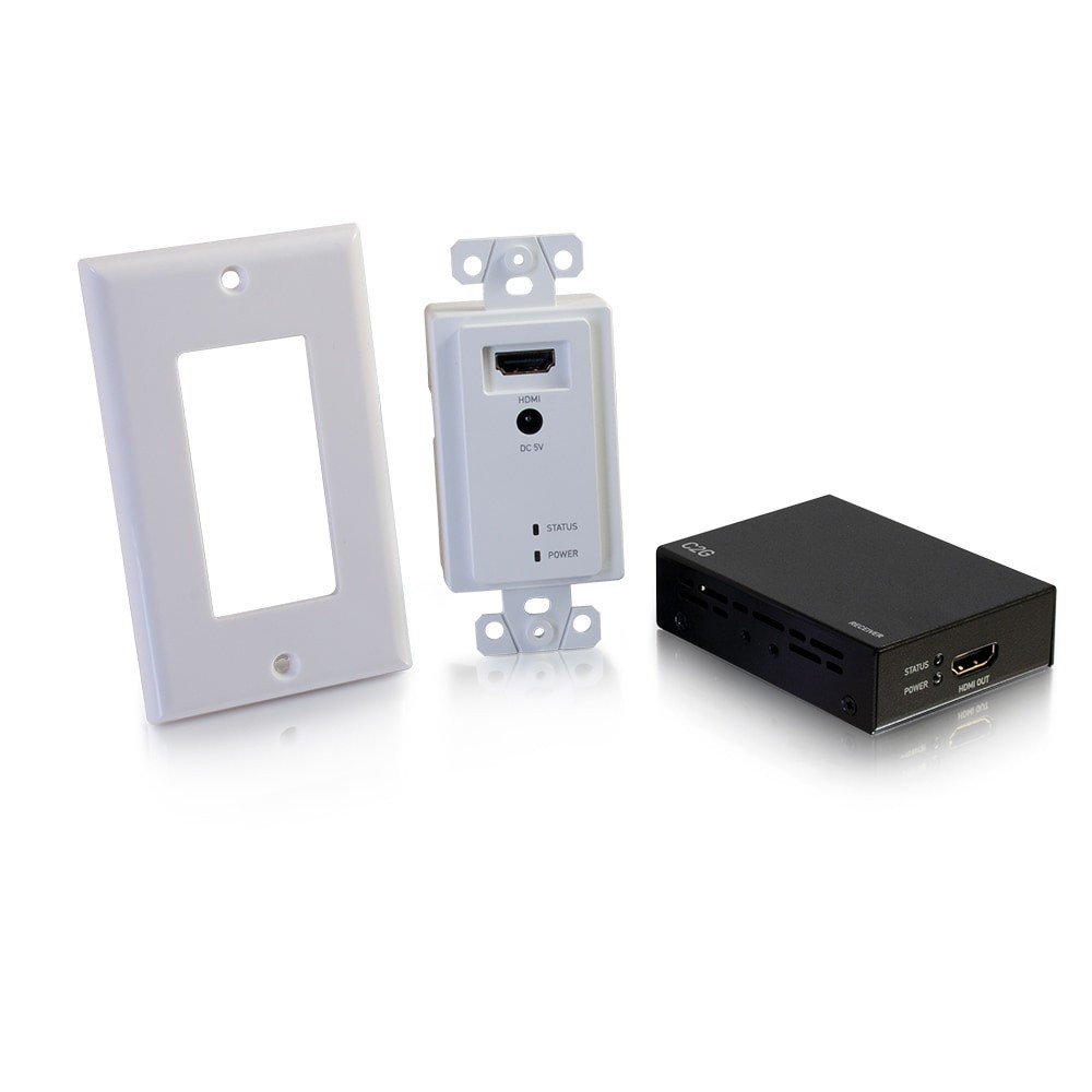 C2G 60219 HDMI Over CAT5/6 Wall Plate to Box Extender Kit
