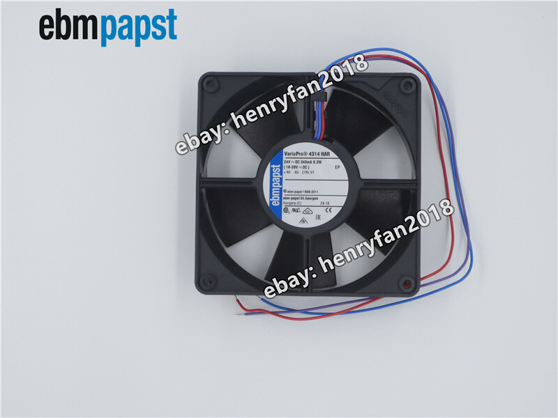 4314HAR Axial Fan DC 24V 340mA 8.2W 120*120*32MM  Cabinet Cooling Fan