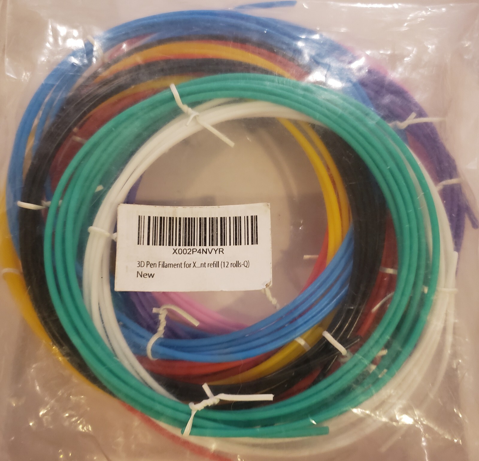 12 Colors 3D Pen PLA Filament Refills Approx 80 ft
