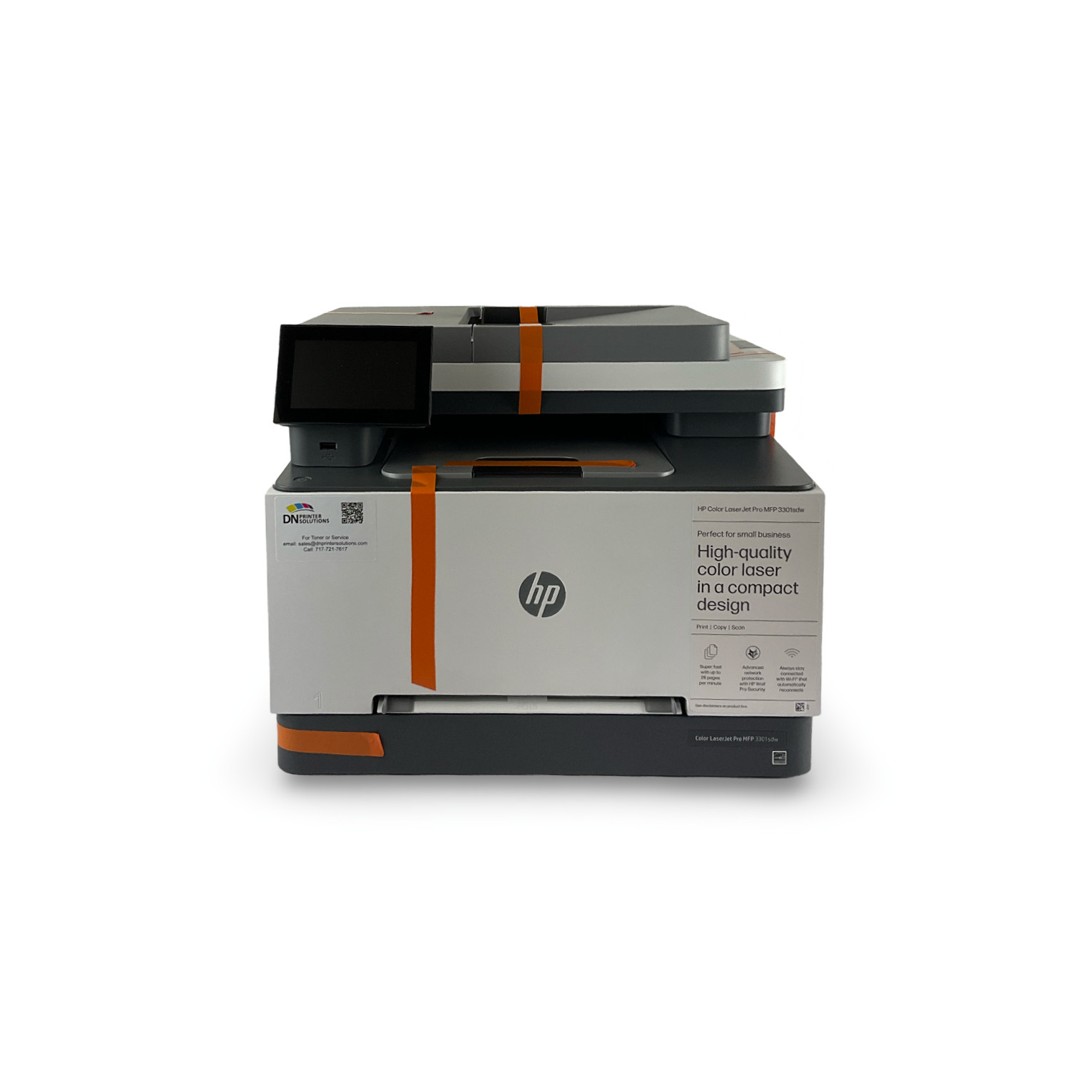 HP 3301SDW LaserJet Pro MFP Wireless Color Printer 499Q3F Toner Included