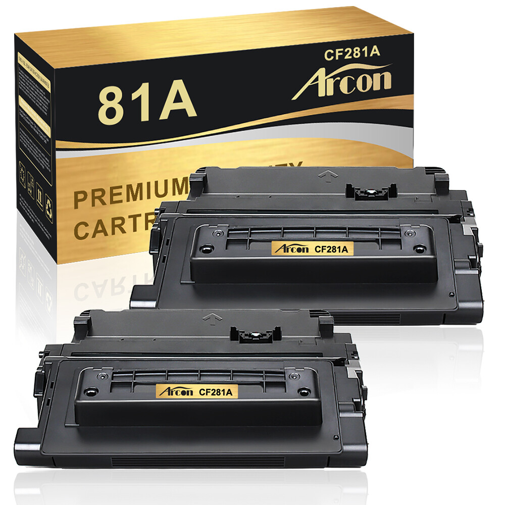 2PK CF281A Black Toner fit for HP 81A LaserJet M604 M604dn M605X M606dn Printer